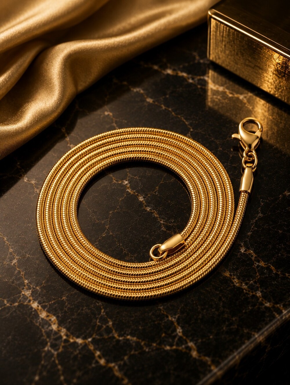 24" 2mm Gold Snake Chain